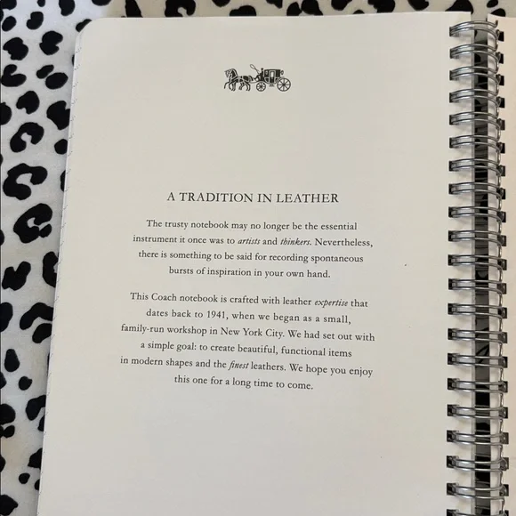 Coach Cream Spiral Notebook - Picture 5 of 6